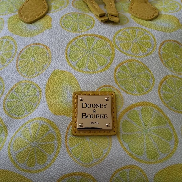 Dooney & Bourke Lemon Print Zip Satchel - Picture 11 of 16